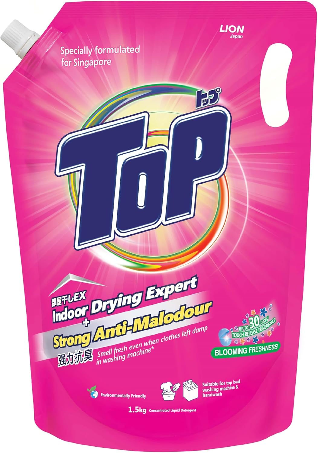 Top Concentrated Liquid Detergent Blooming Freshness - 1.5 kg